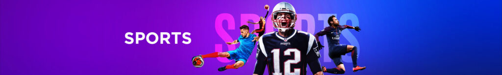MWIN8 Sports betting banner featuring footballers and an American football player promoting live sports betting.